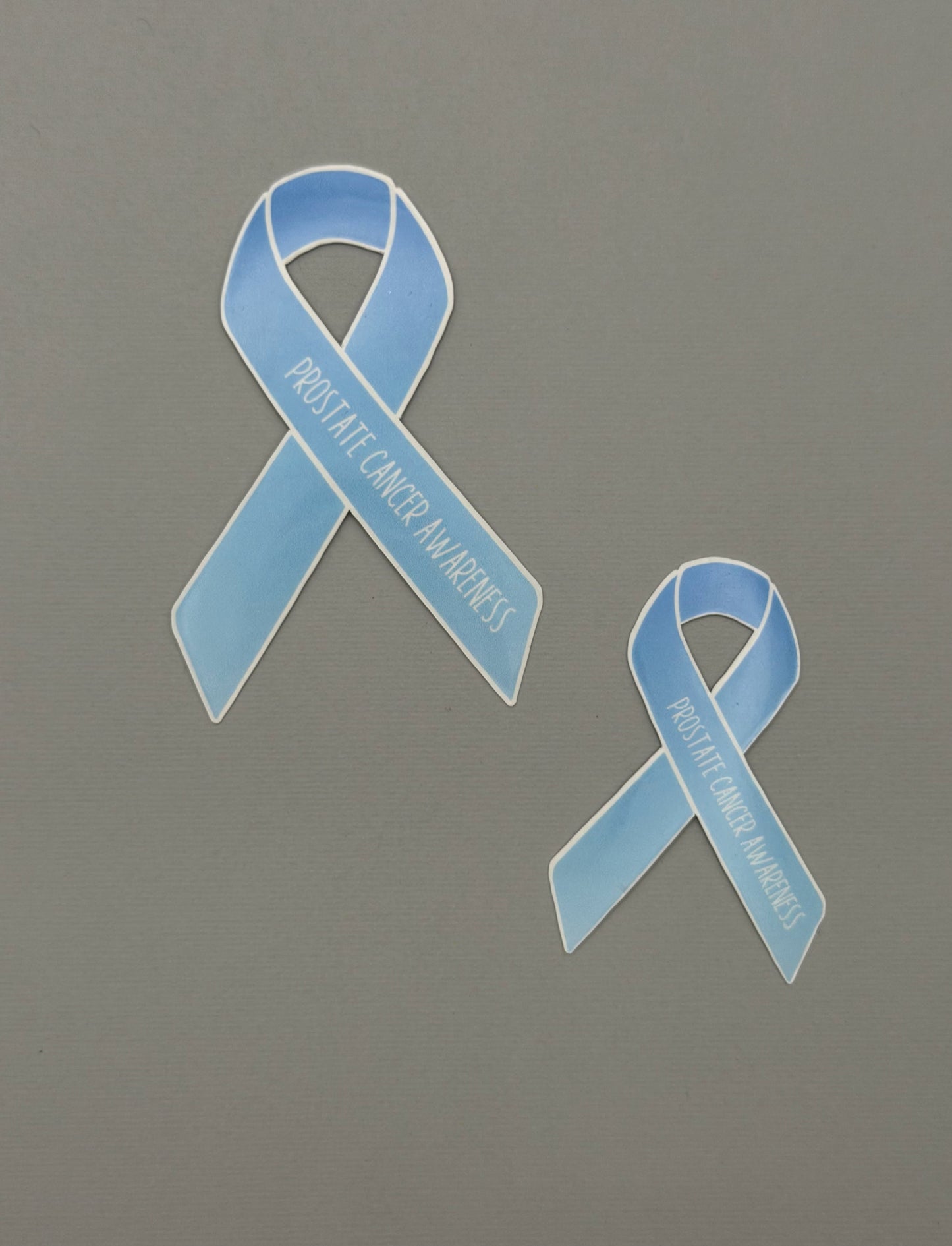 Prostate Cancer Awareness Ribbon Sticker or Magnet