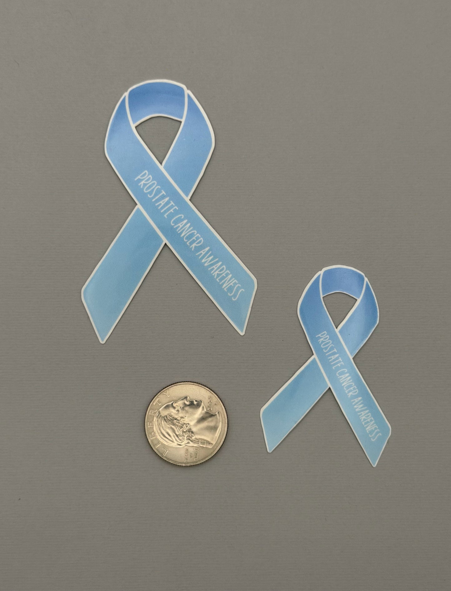 Prostate Cancer Awareness Ribbon Sticker or Magnet