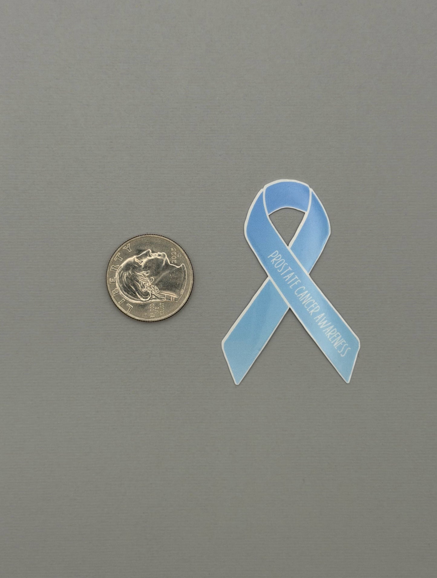 Prostate Cancer Awareness Ribbon Sticker or Magnet
