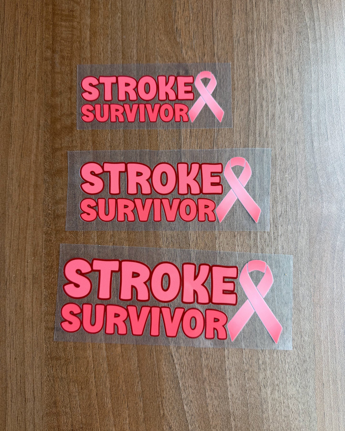 Stroke Survivor with Ribbon Car Decal