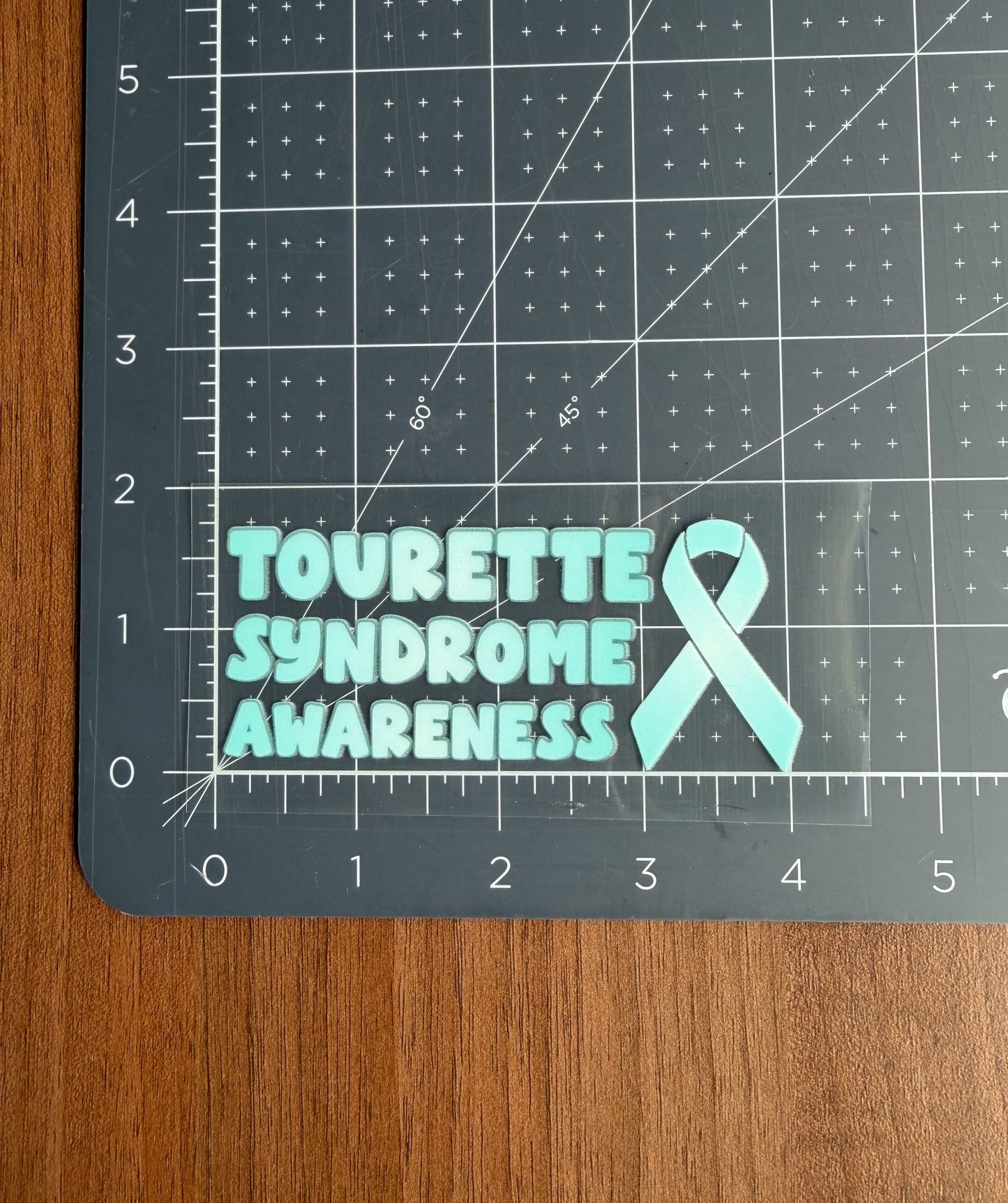 Tourette Syndrome Awareness with Ribbon Car Decal