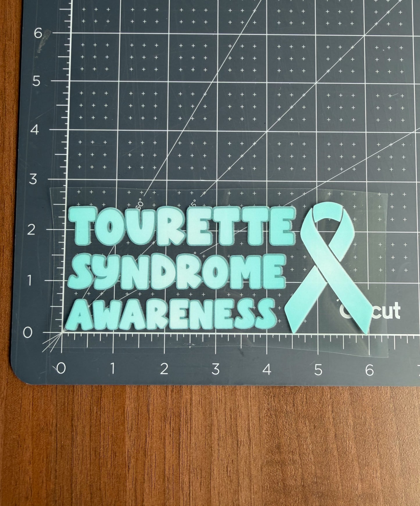 Tourette Syndrome Awareness with Ribbon Car Decal