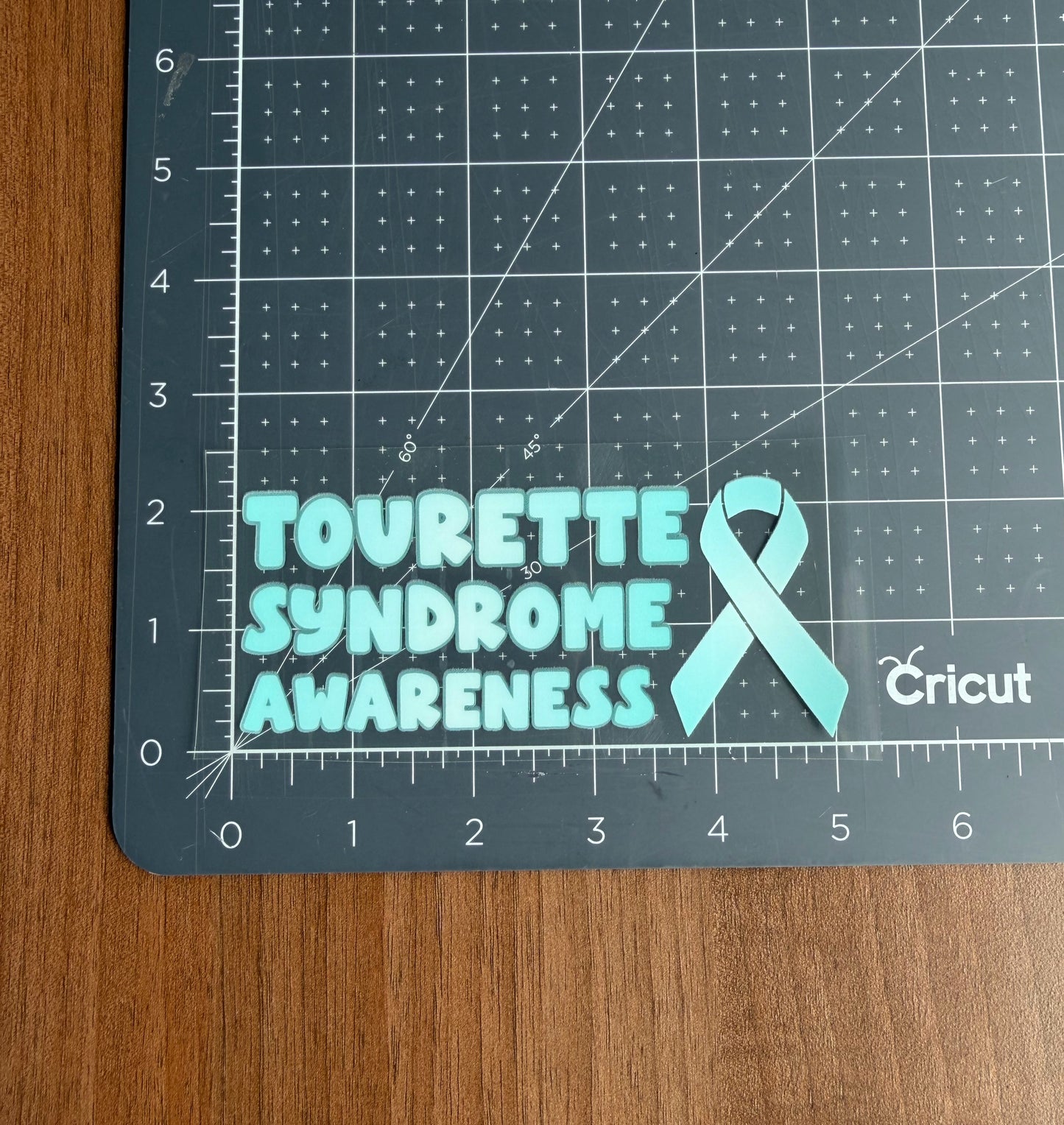 Tourette Syndrome Awareness with Ribbon Car Decal