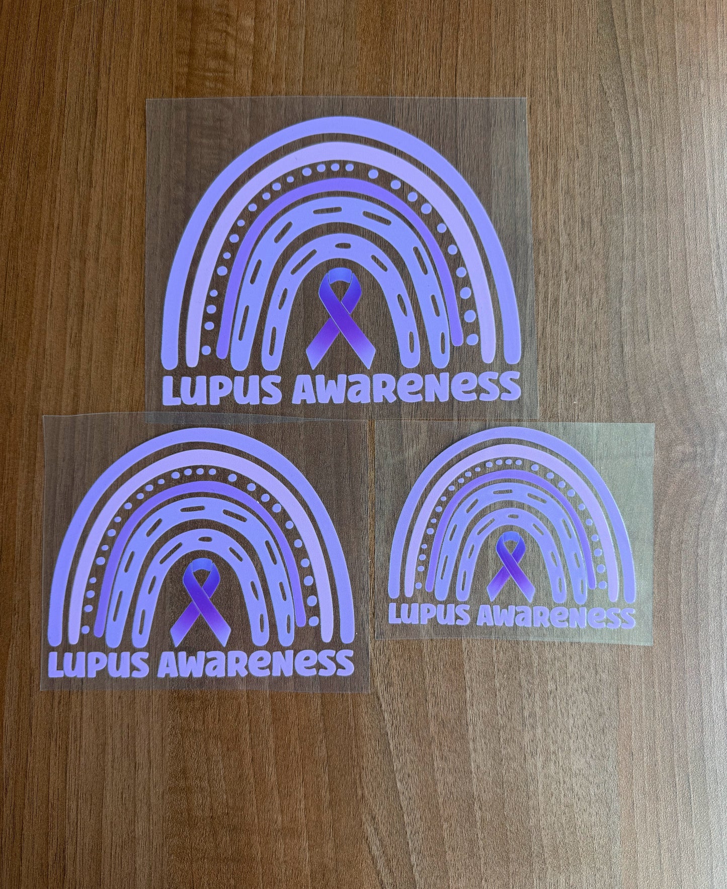 Lupus Awareness Rainbow Car Decal
