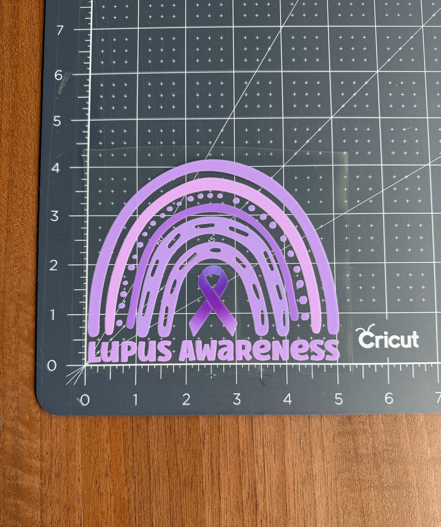 Lupus Awareness Rainbow Car Decal