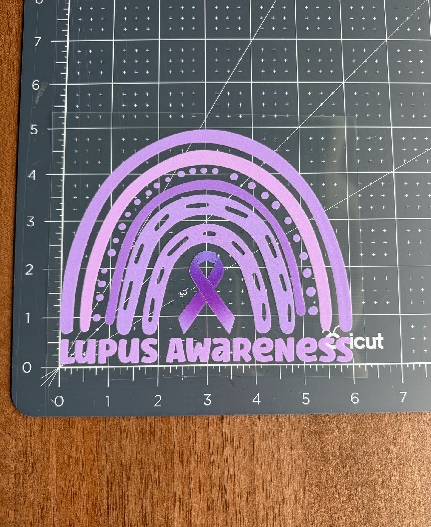 Lupus Awareness Rainbow Car Decal