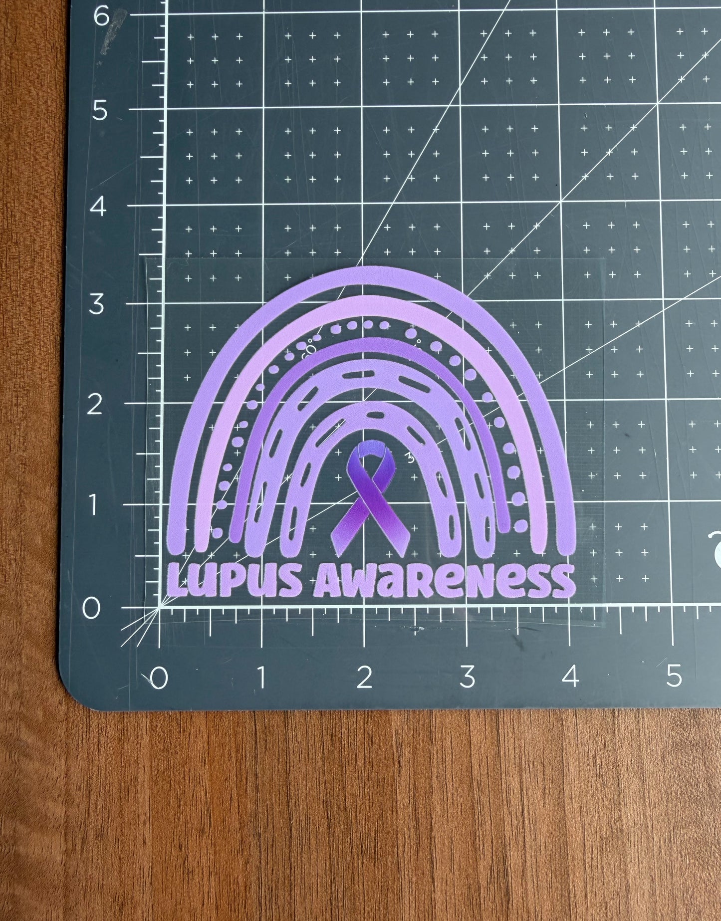 Lupus Awareness Rainbow Car Decal