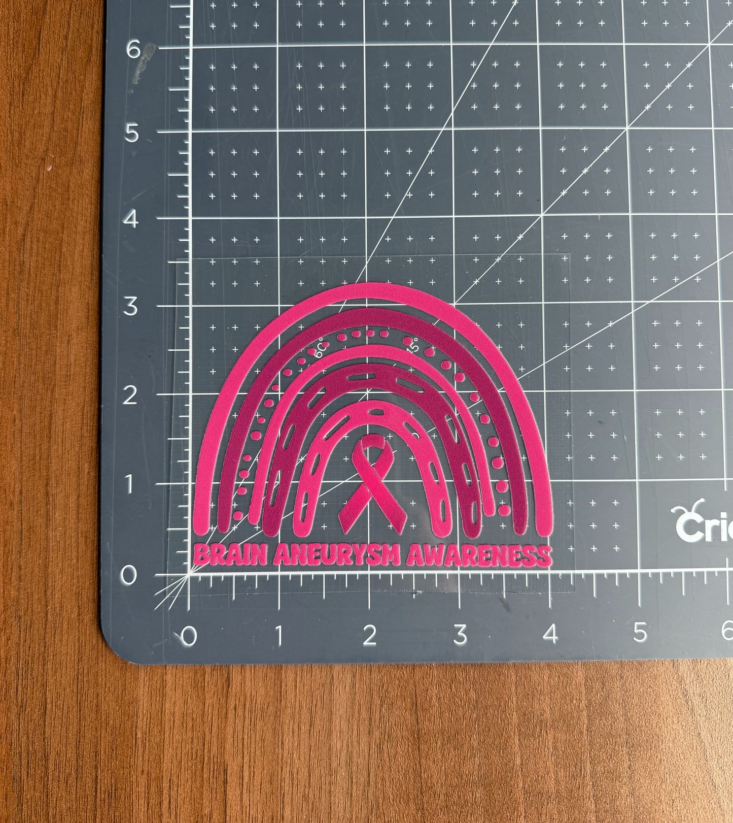 Brain Aneurysm Awareness Rainbow Car Decal