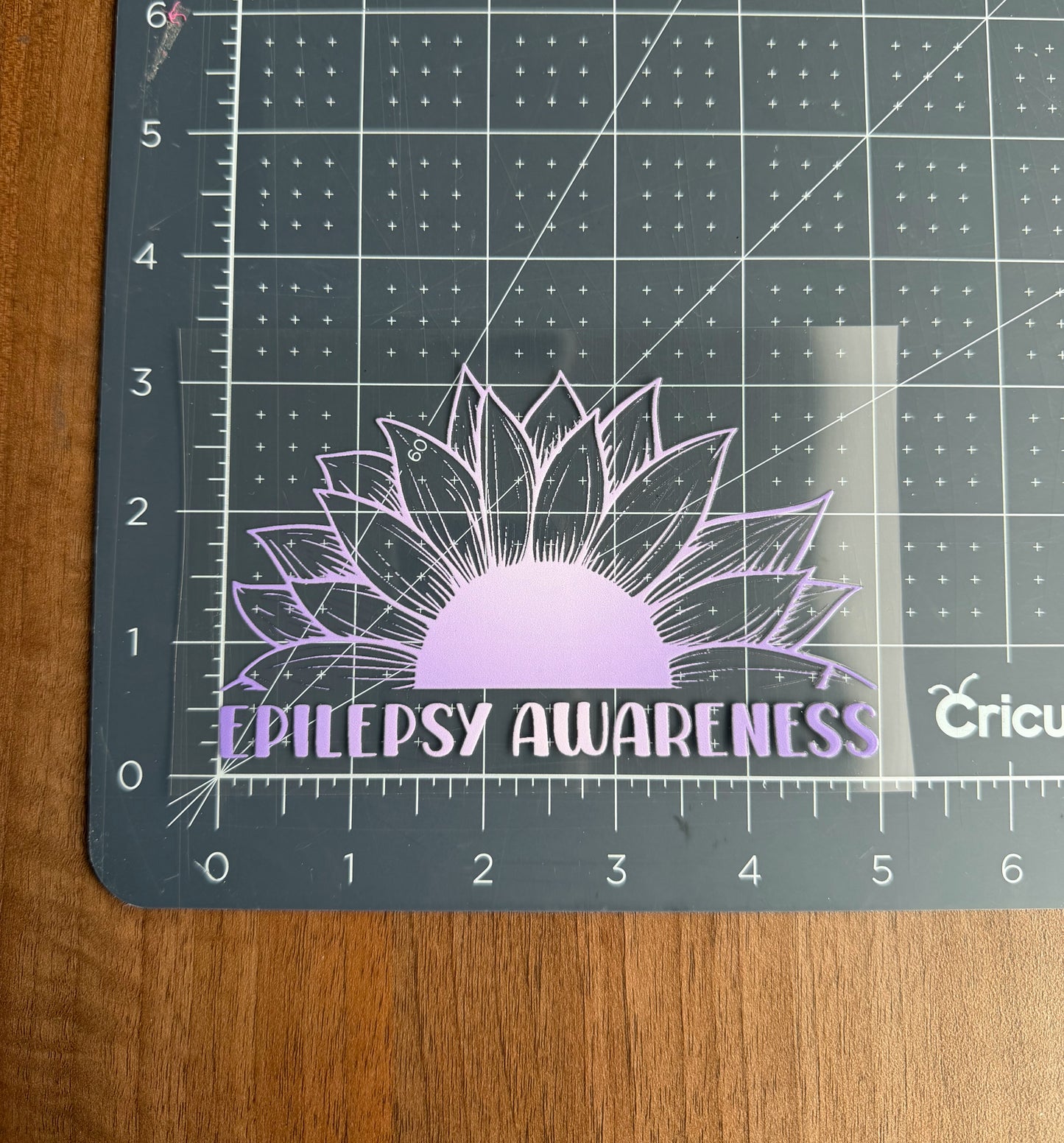 Epilepsy Awareness Sunflower Car Decal