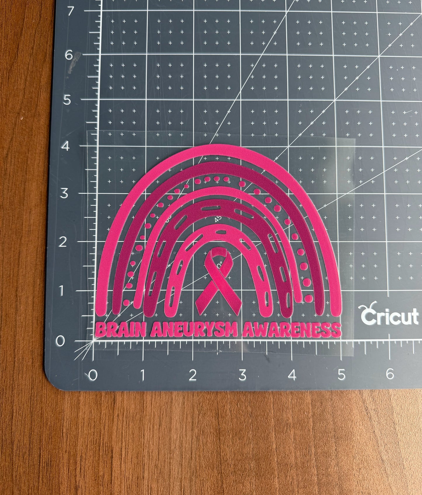 Brain Aneurysm Awareness Rainbow Car Decal