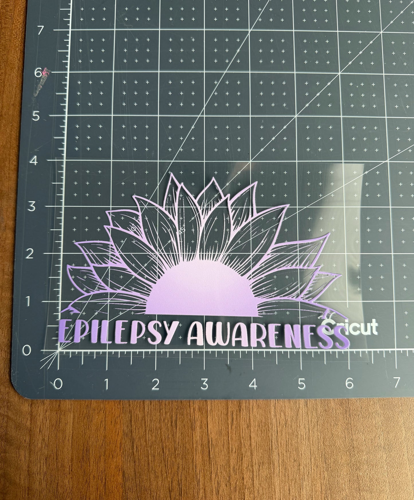 Epilepsy Awareness Sunflower Car Decal
