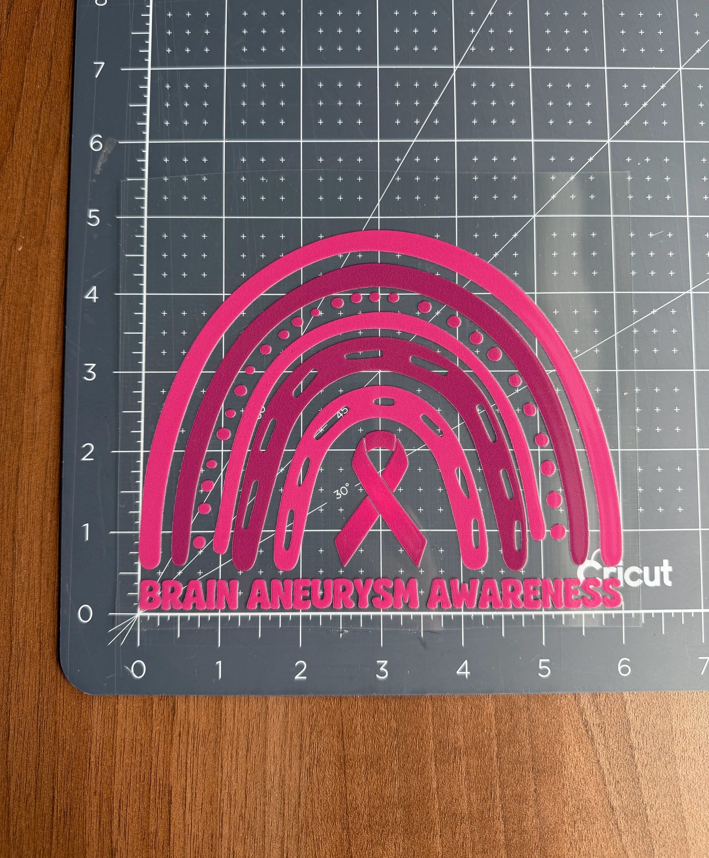 Brain Aneurysm Awareness Rainbow Car Decal