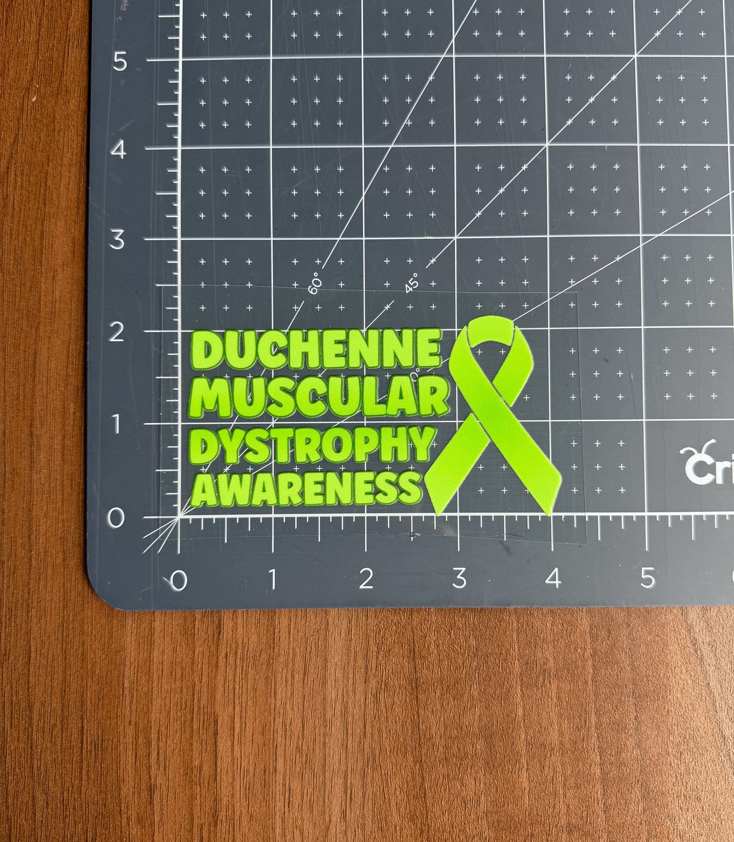 Duchenne Muscular Dystrophy Awareness Car Decal