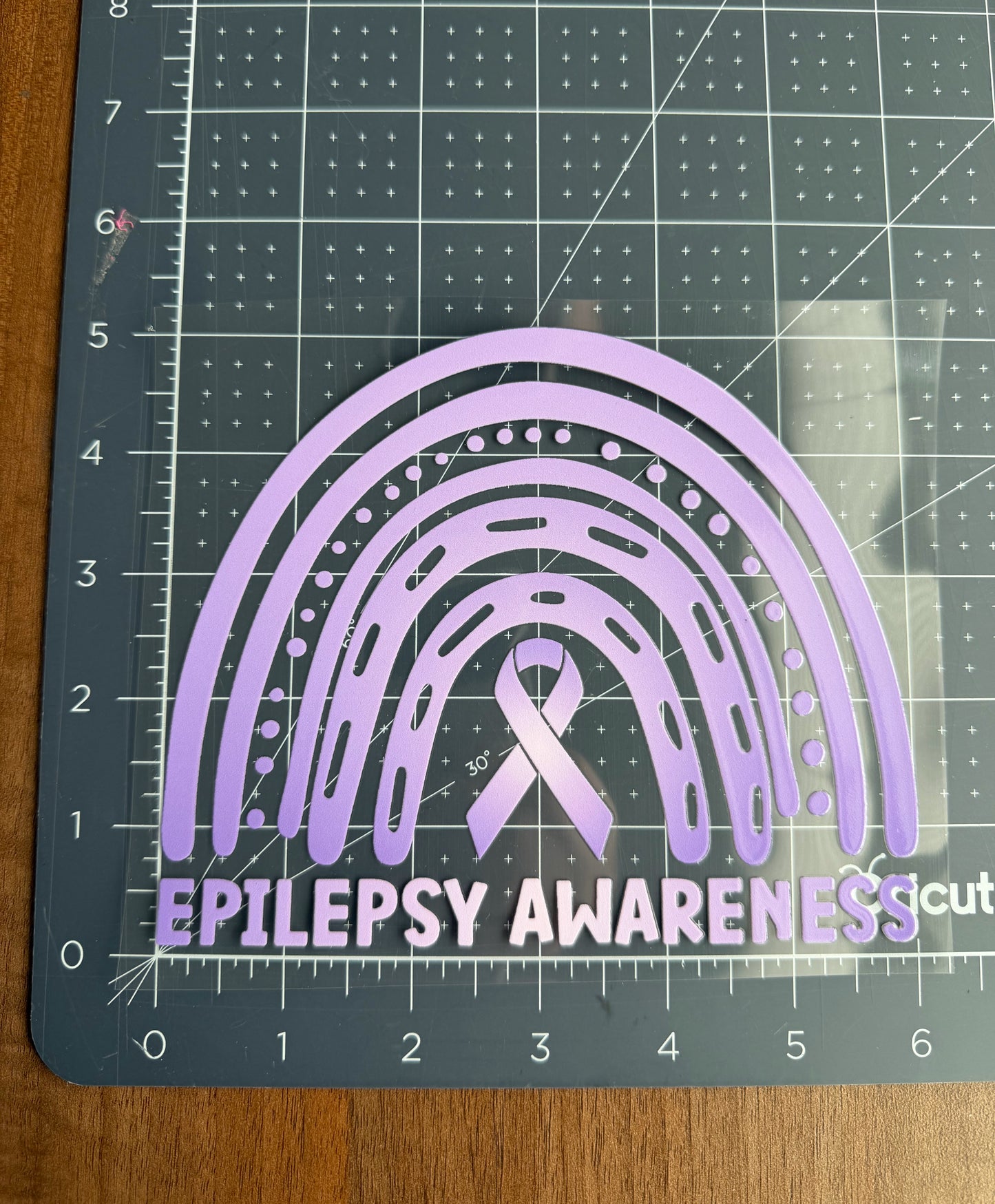 Epilepsy Awareness Rainbow Car Decal