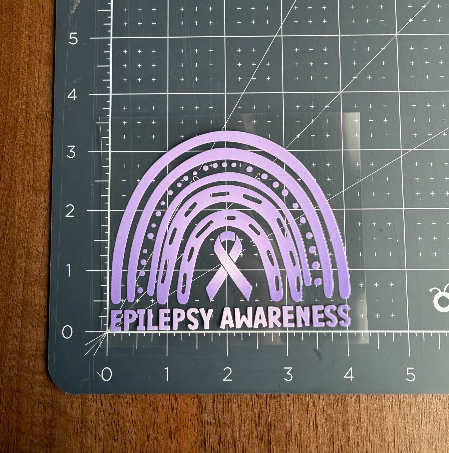 Epilepsy Awareness Rainbow Car Decal