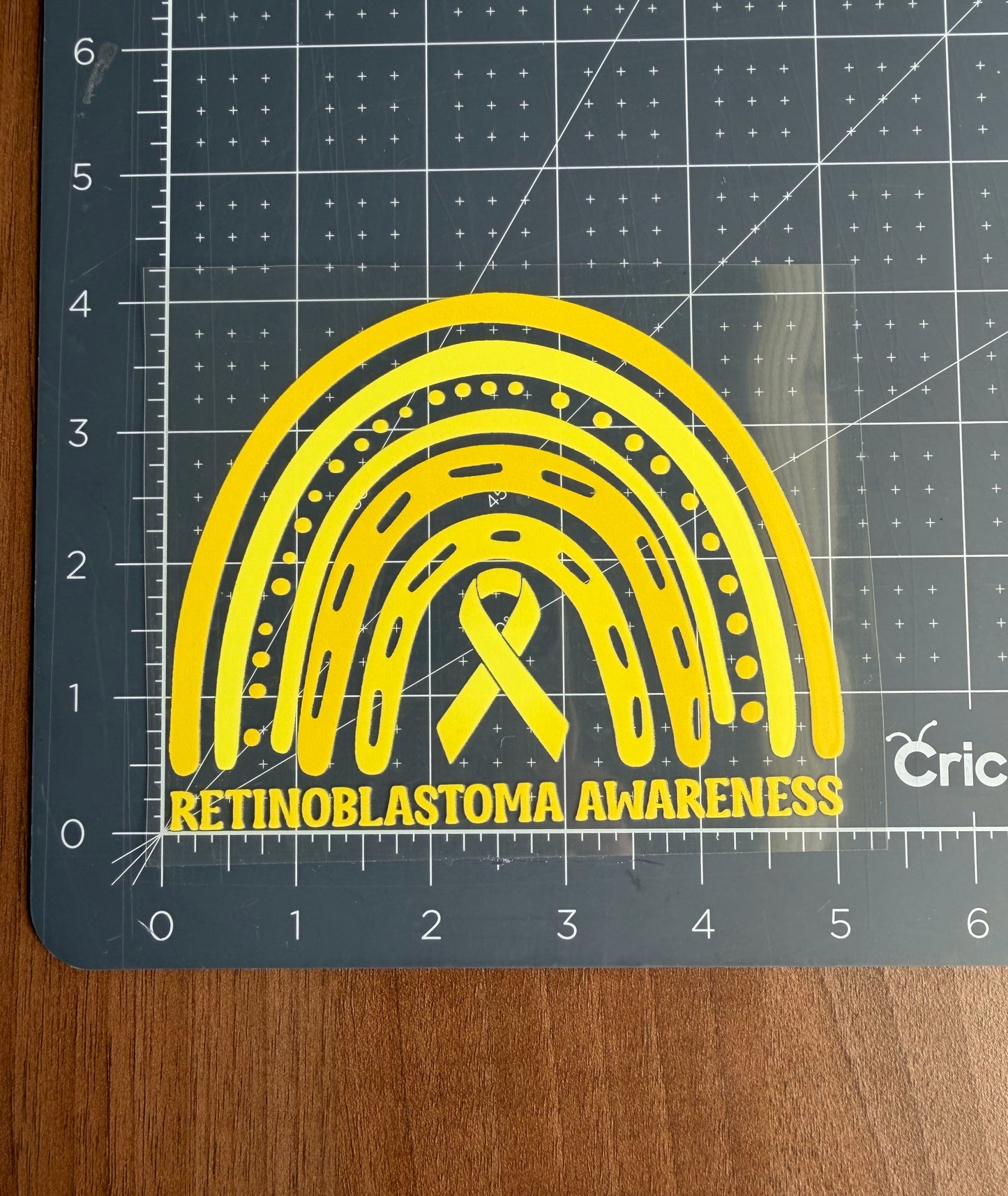 Retinoblastoma Awareness Rainbow Car Decal