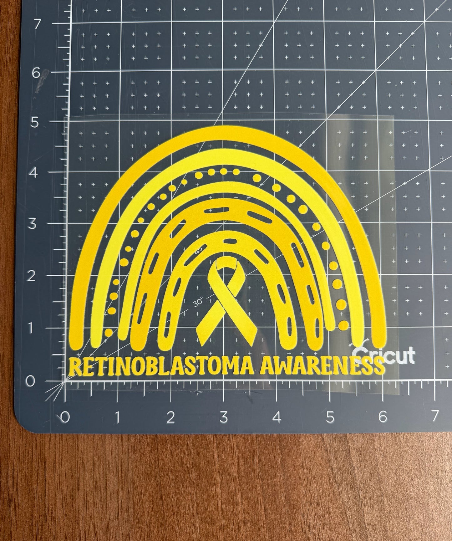 Retinoblastoma Awareness Rainbow Car Decal