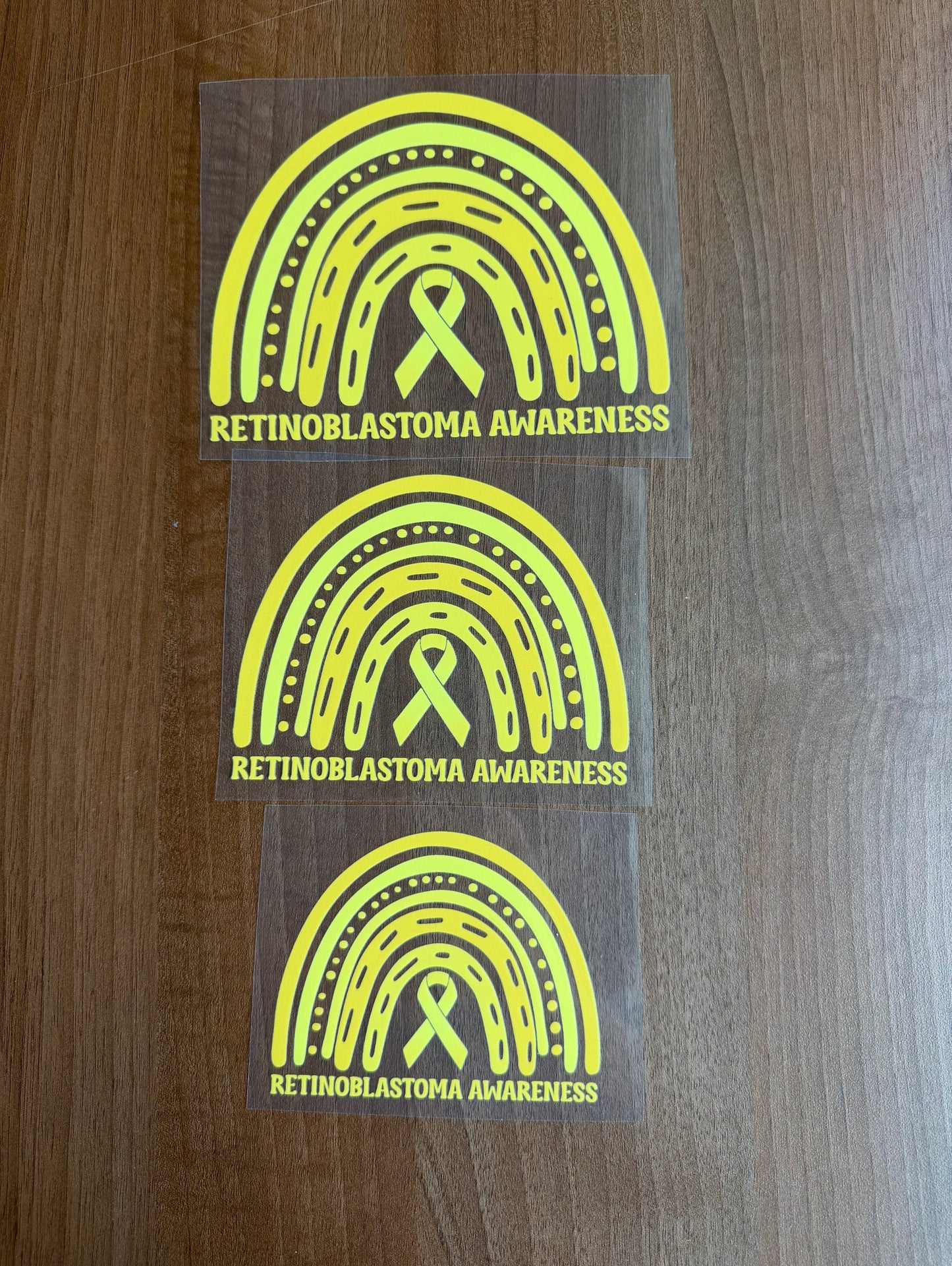 Retinoblastoma Awareness Rainbow Car Decal