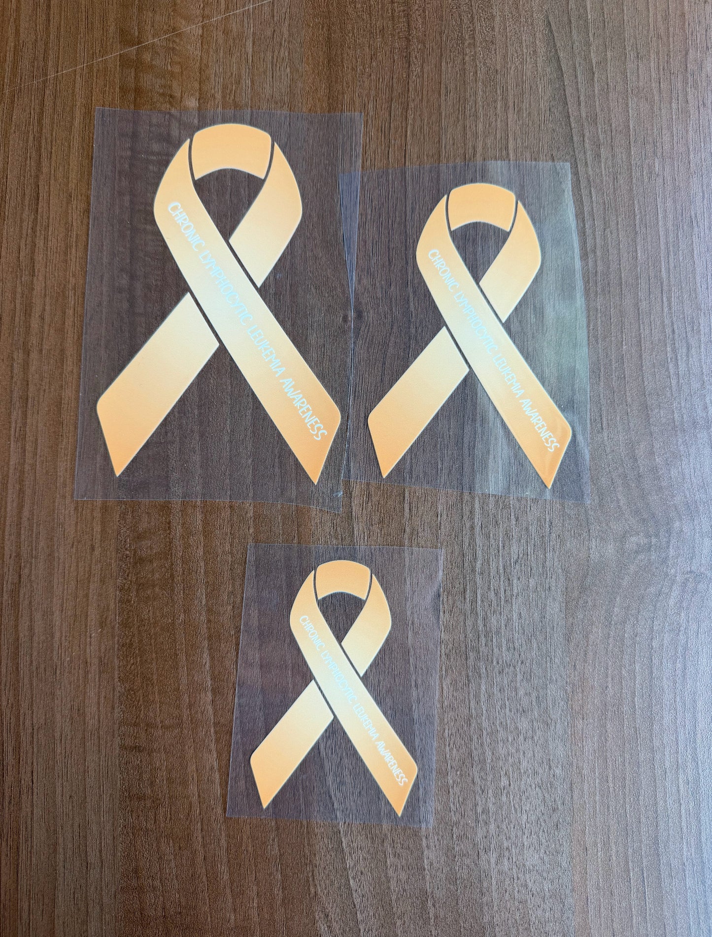 Chronic Lymphocytic Leukemia Awareness Ribbon Car Decal