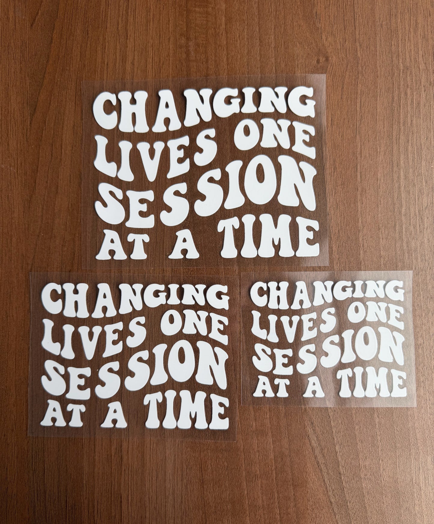 Changing Lives One Session at a Time Car Decal