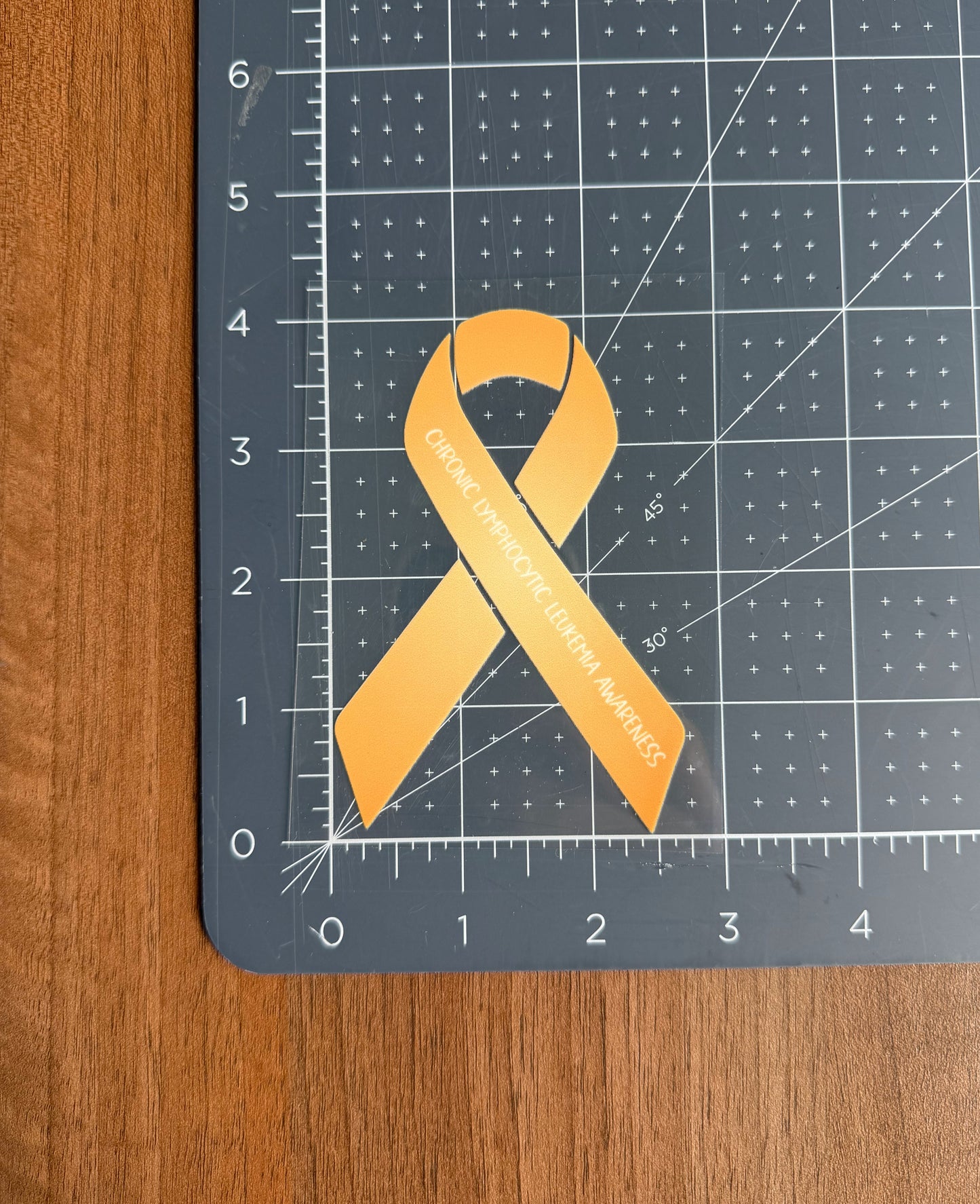Chronic Lymphocytic Leukemia Awareness Ribbon Car Decal