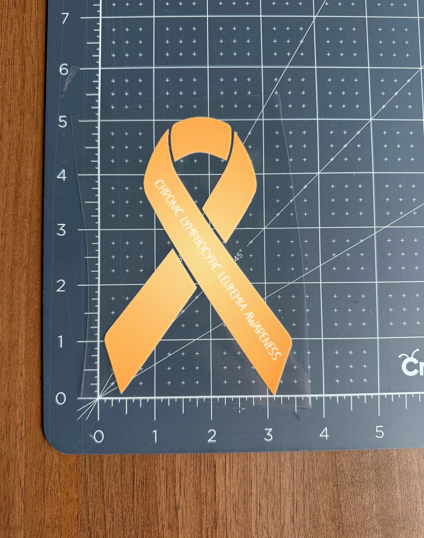Chronic Lymphocytic Leukemia Awareness Ribbon Car Decal