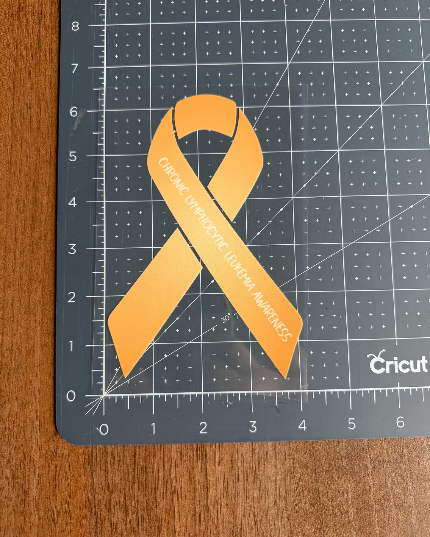 Chronic Lymphocytic Leukemia Awareness Ribbon Car Decal