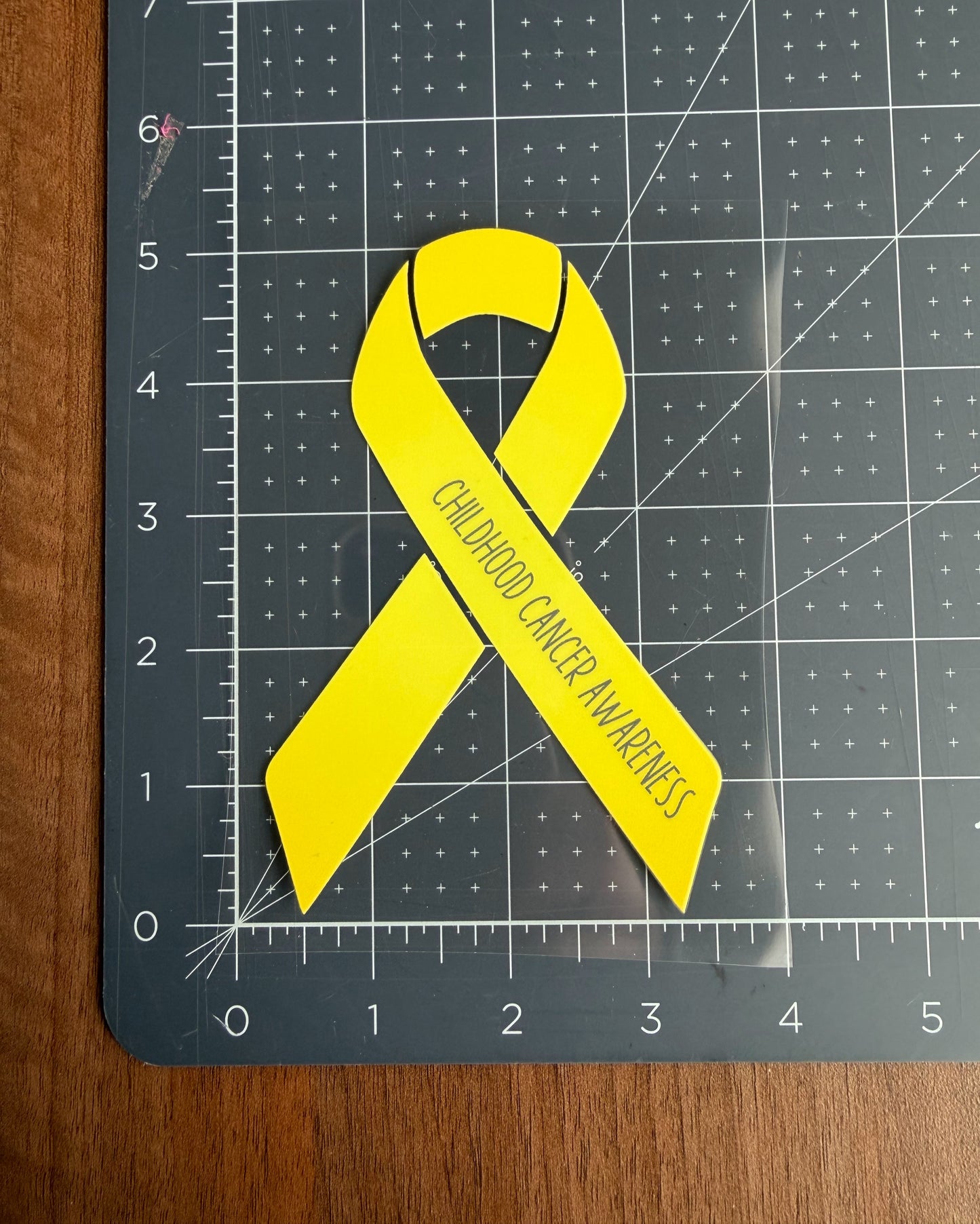Childhood Cancer Awareness Ribbon Car Decal