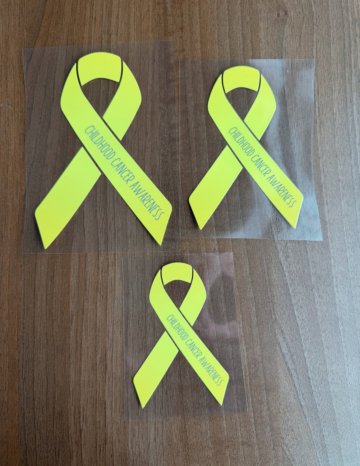 Childhood Cancer Awareness Ribbon Car Decal