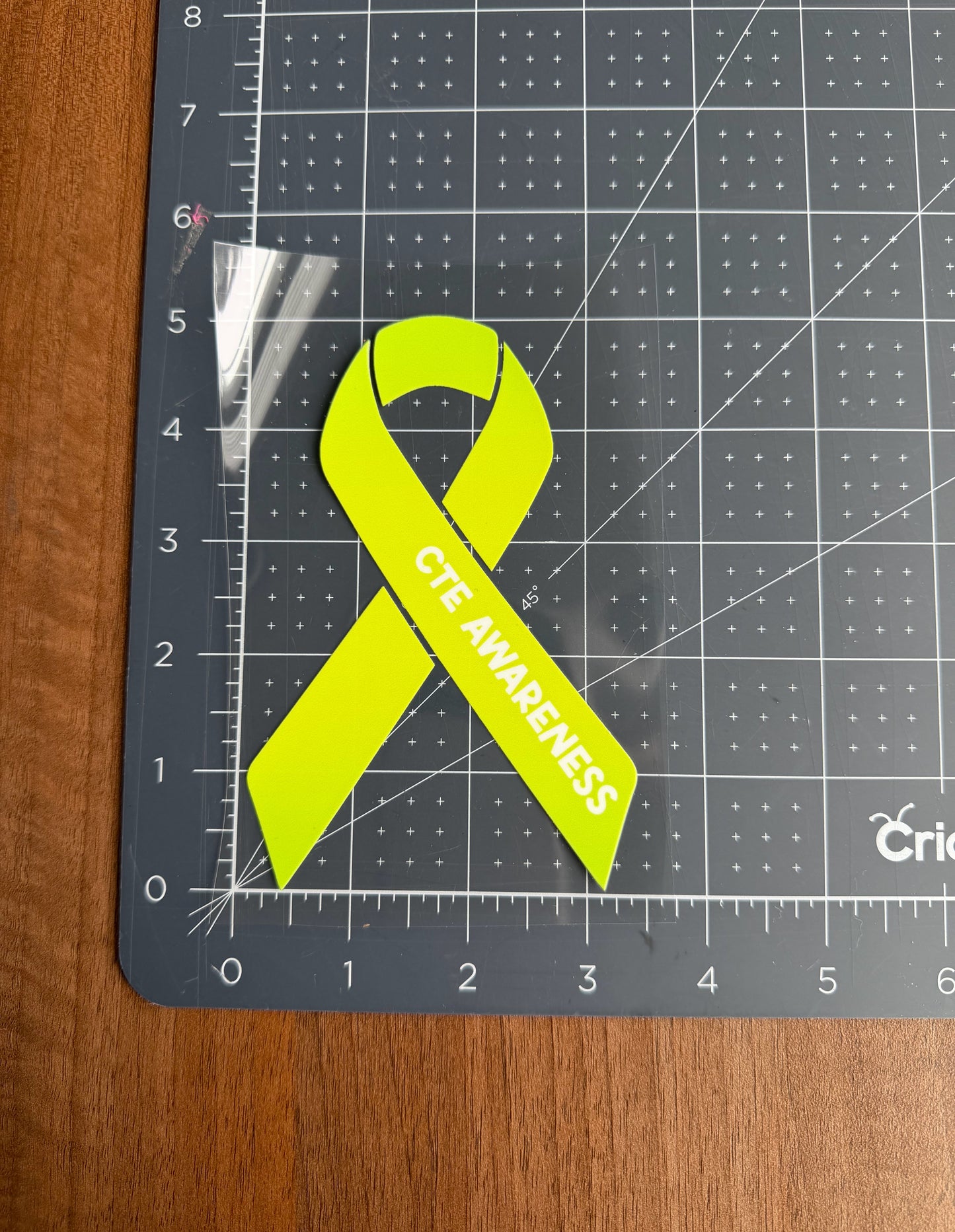 CTE Awareness Ribbon Car Decal | Chronic Traumatic Encephalopathy Decal