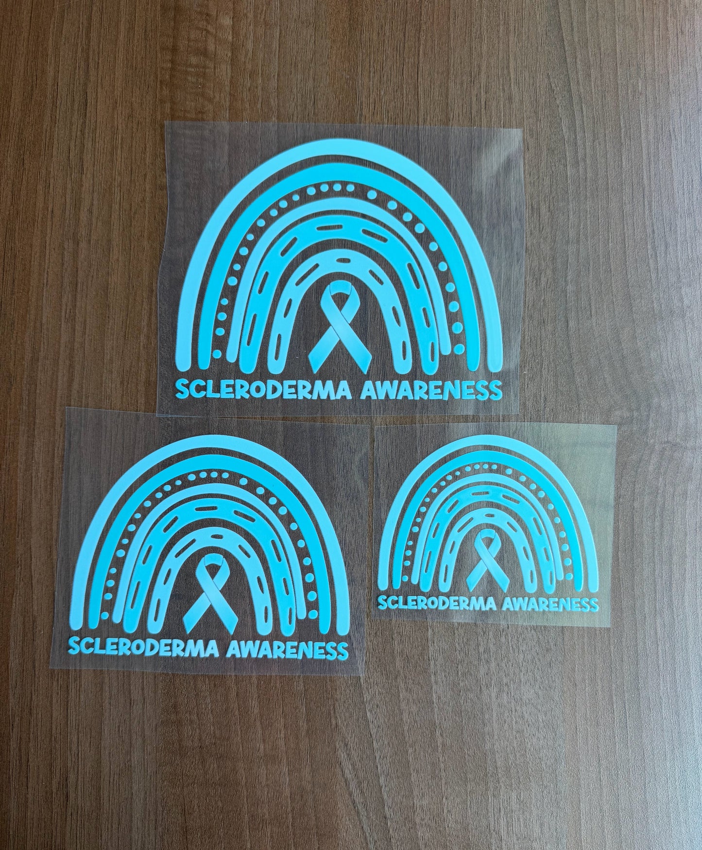 Scleroderma Awareness Rainbow Car Decal