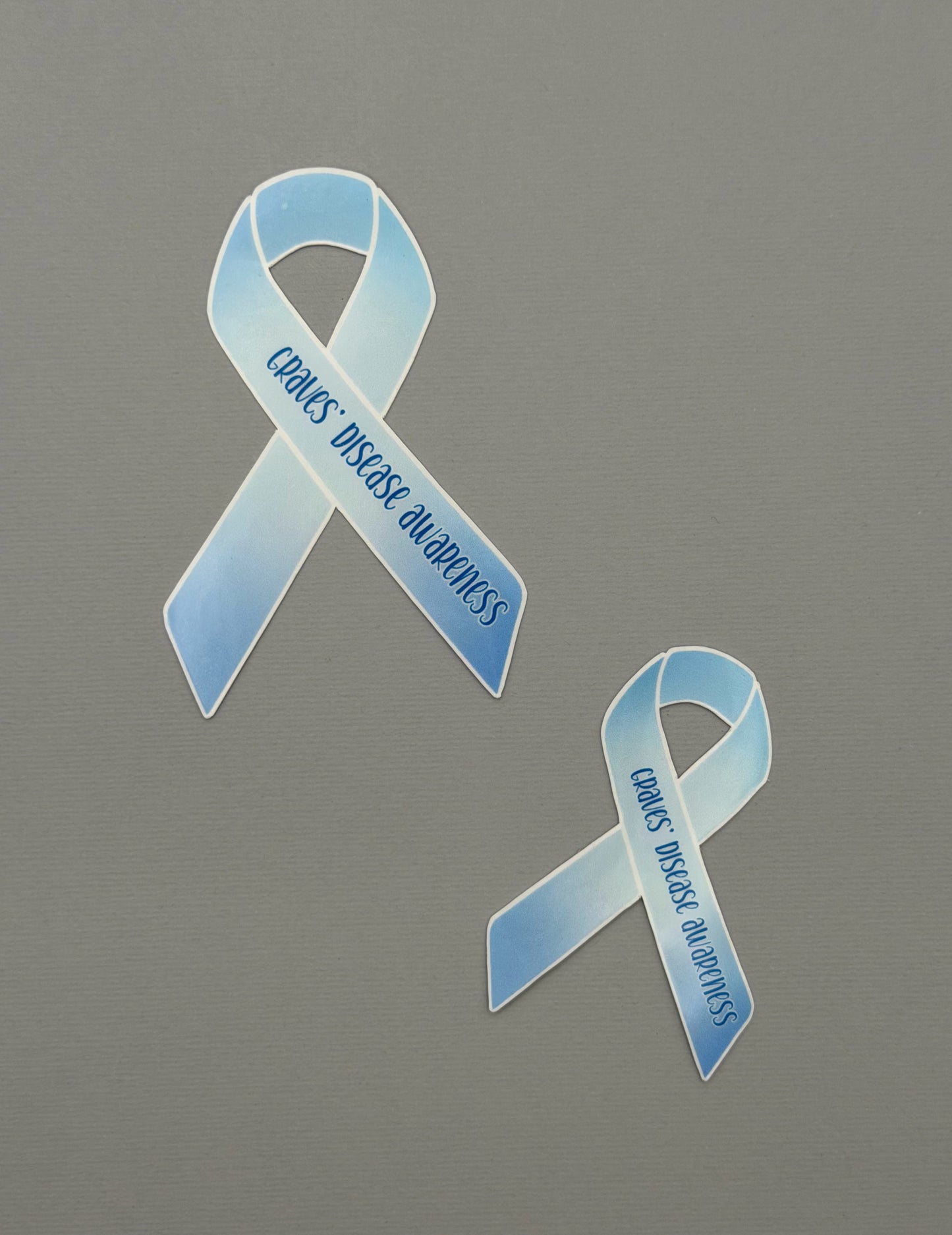 Graves' Disease Awareness Ribbon Sticker or Magnet