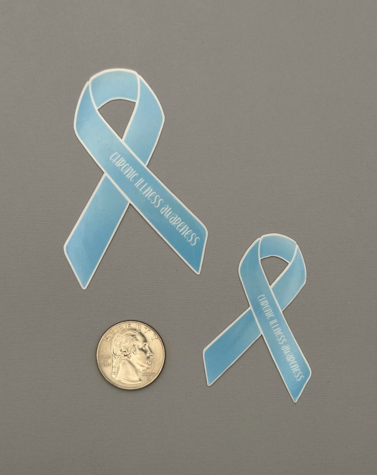 Chronic Illness Awareness Ribbon Sticker or Magnet