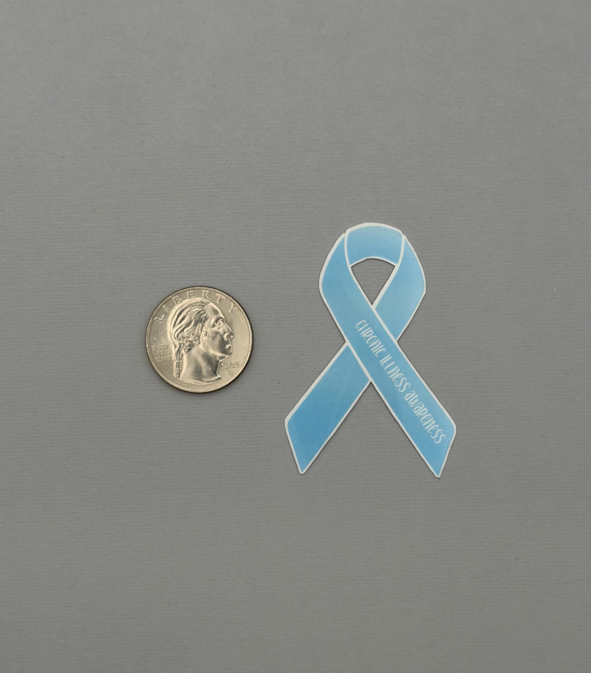Chronic Illness Awareness Ribbon Sticker or Magnet
