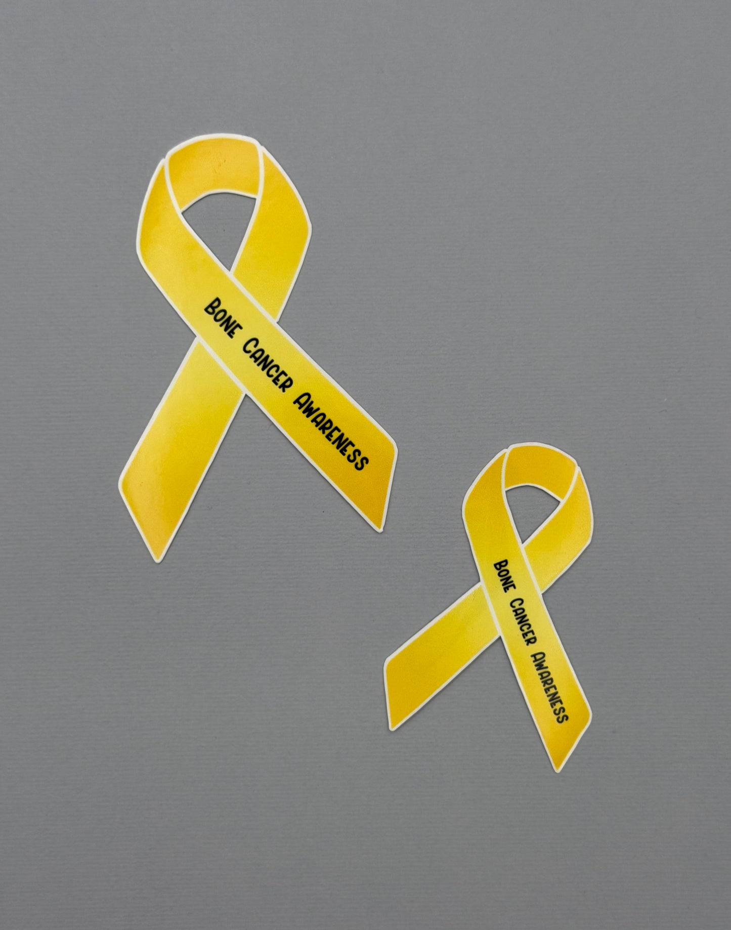 Bone Cancer Awareness Ribbon Sticker or Magnet