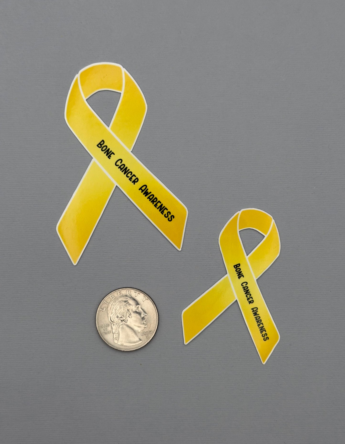 Bone Cancer Awareness Ribbon Sticker or Magnet