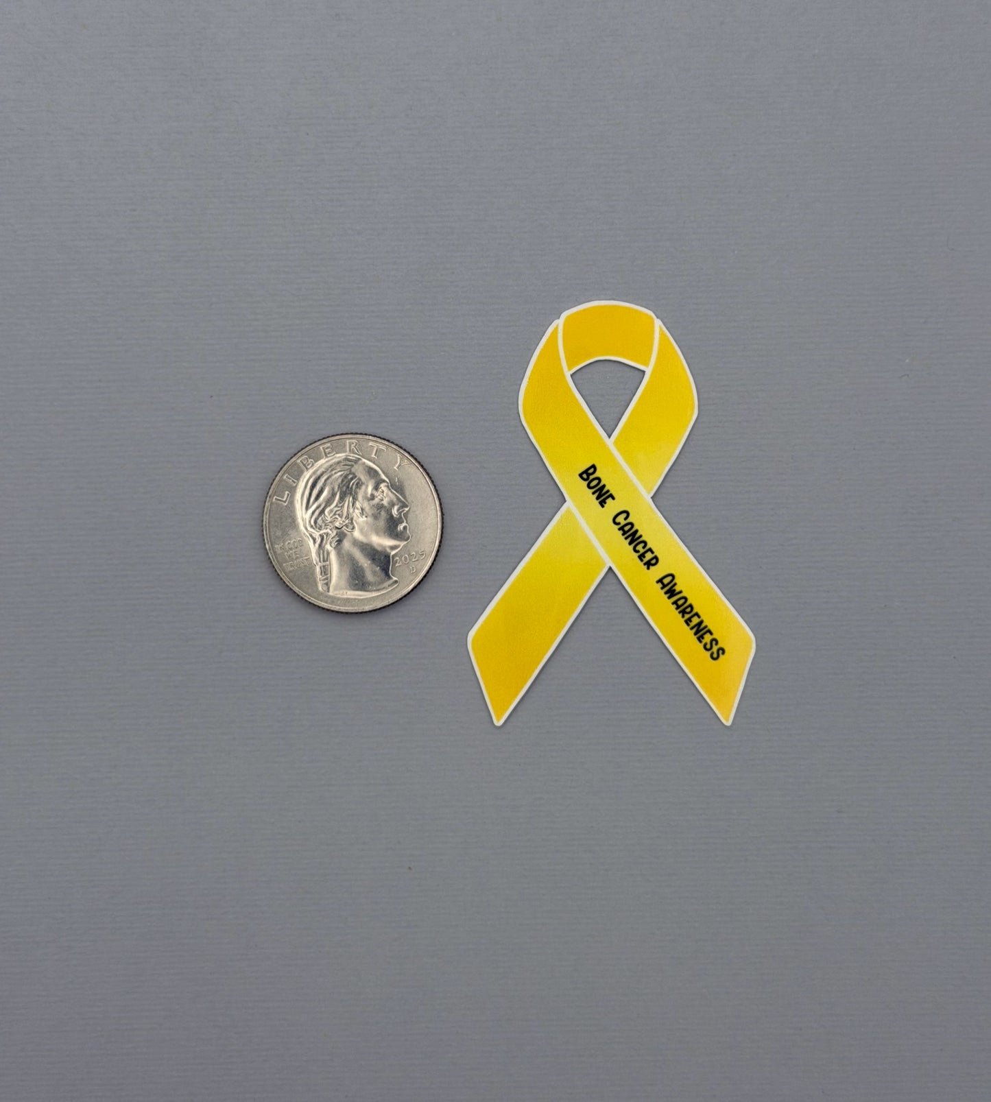 Bone Cancer Awareness Ribbon Sticker or Magnet