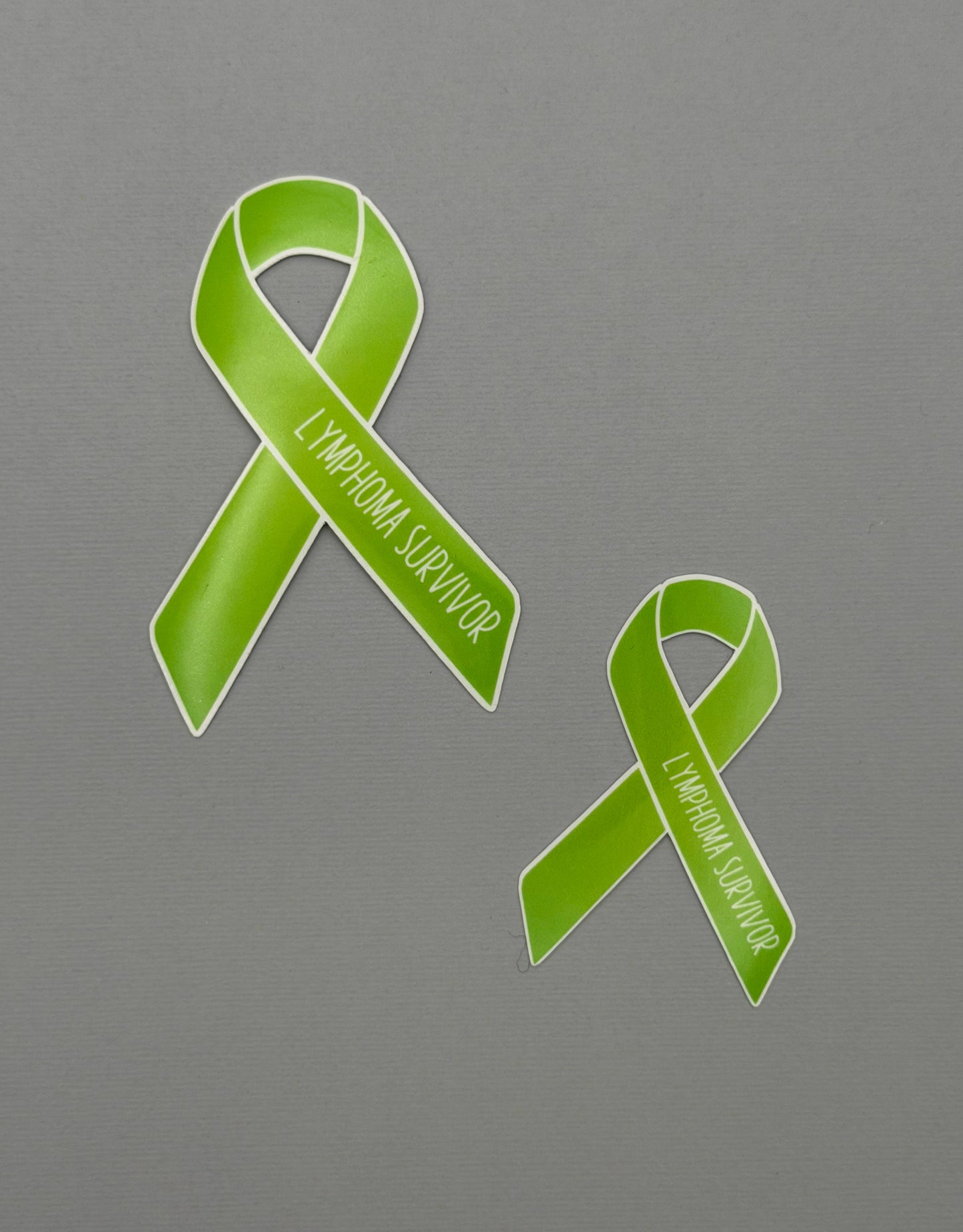 Lymphoma Survivor Ribbon Sticker or Magnet