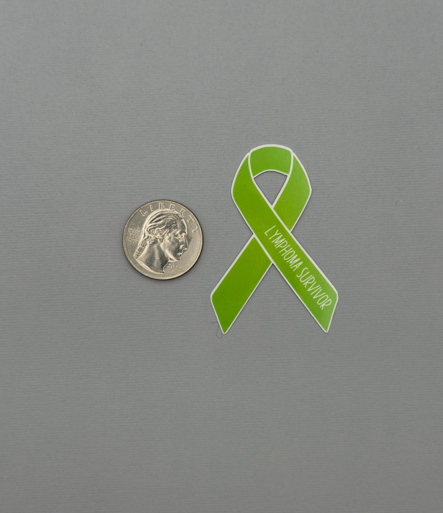 Lymphoma Survivor Ribbon Sticker or Magnet