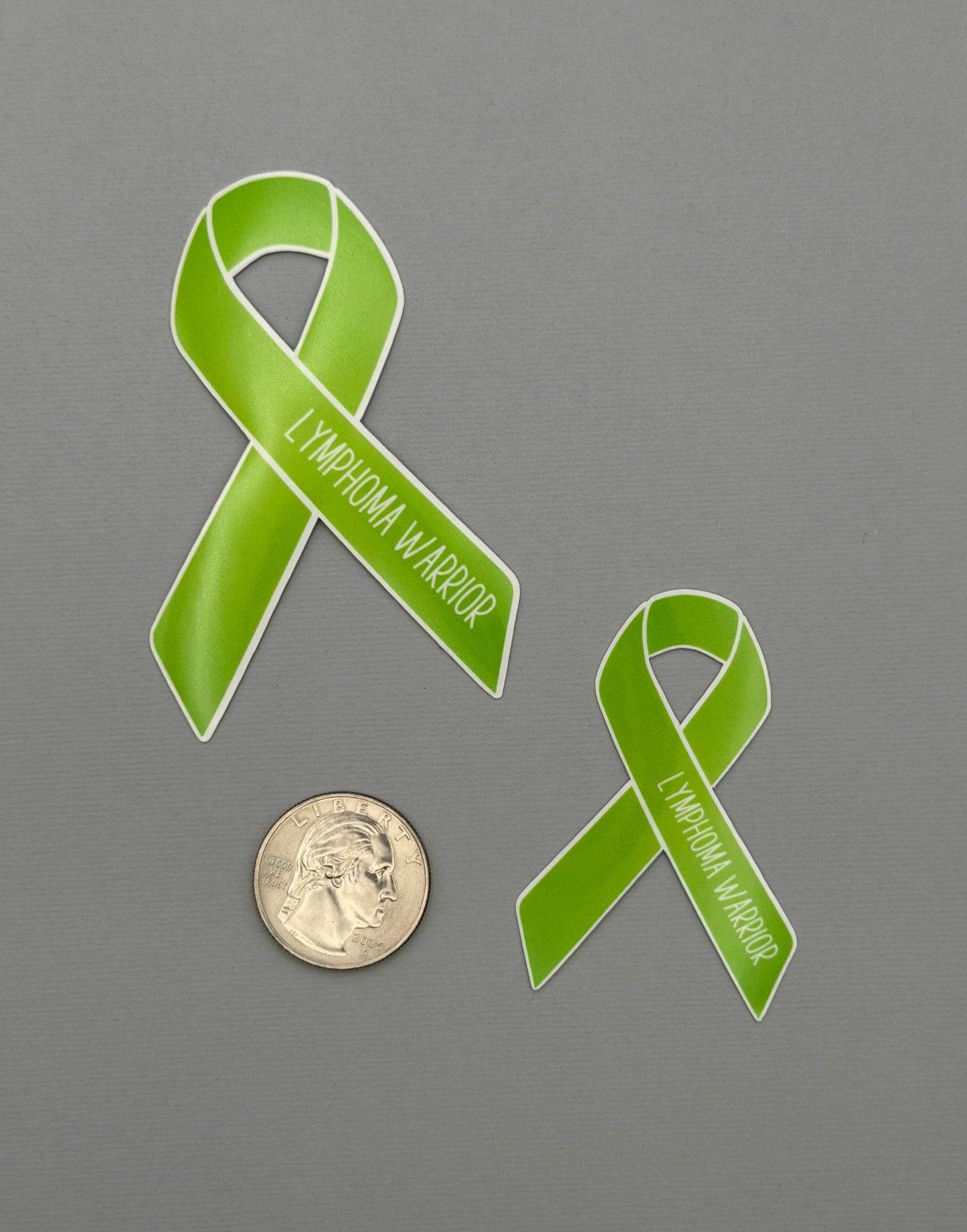 Lymphoma Warrior Ribbon Sticker or Magnet