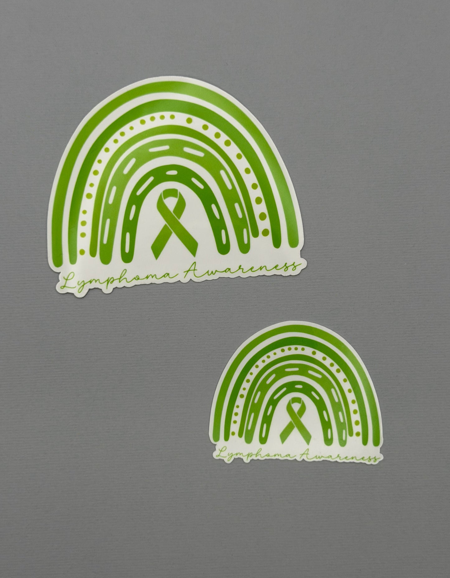 Lymphoma Awareness Rainbow Sticker or Magnet