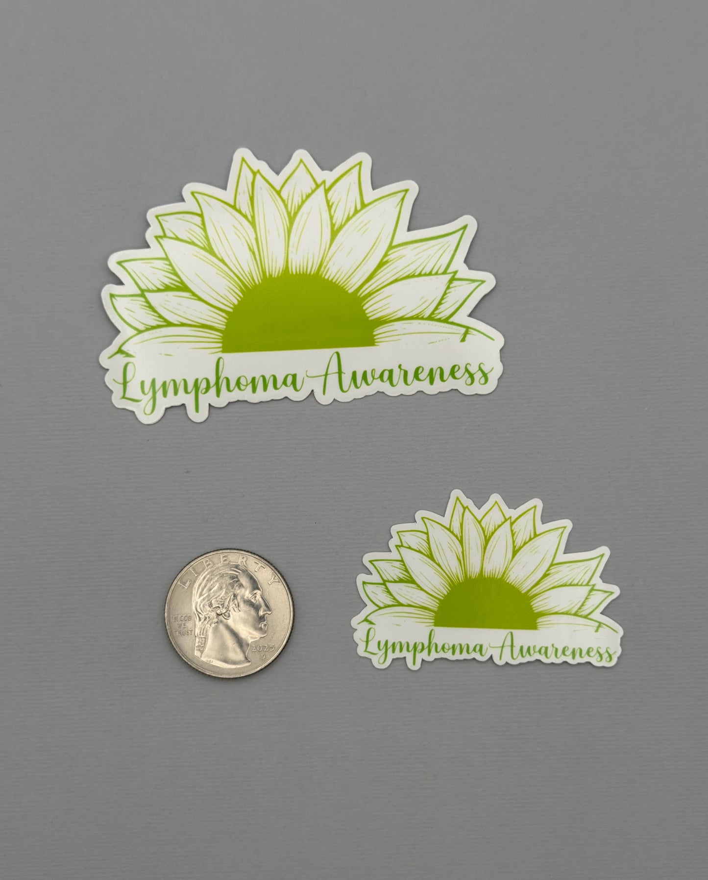 Lymphoma Awareness Sunflower Sticker or Magnet