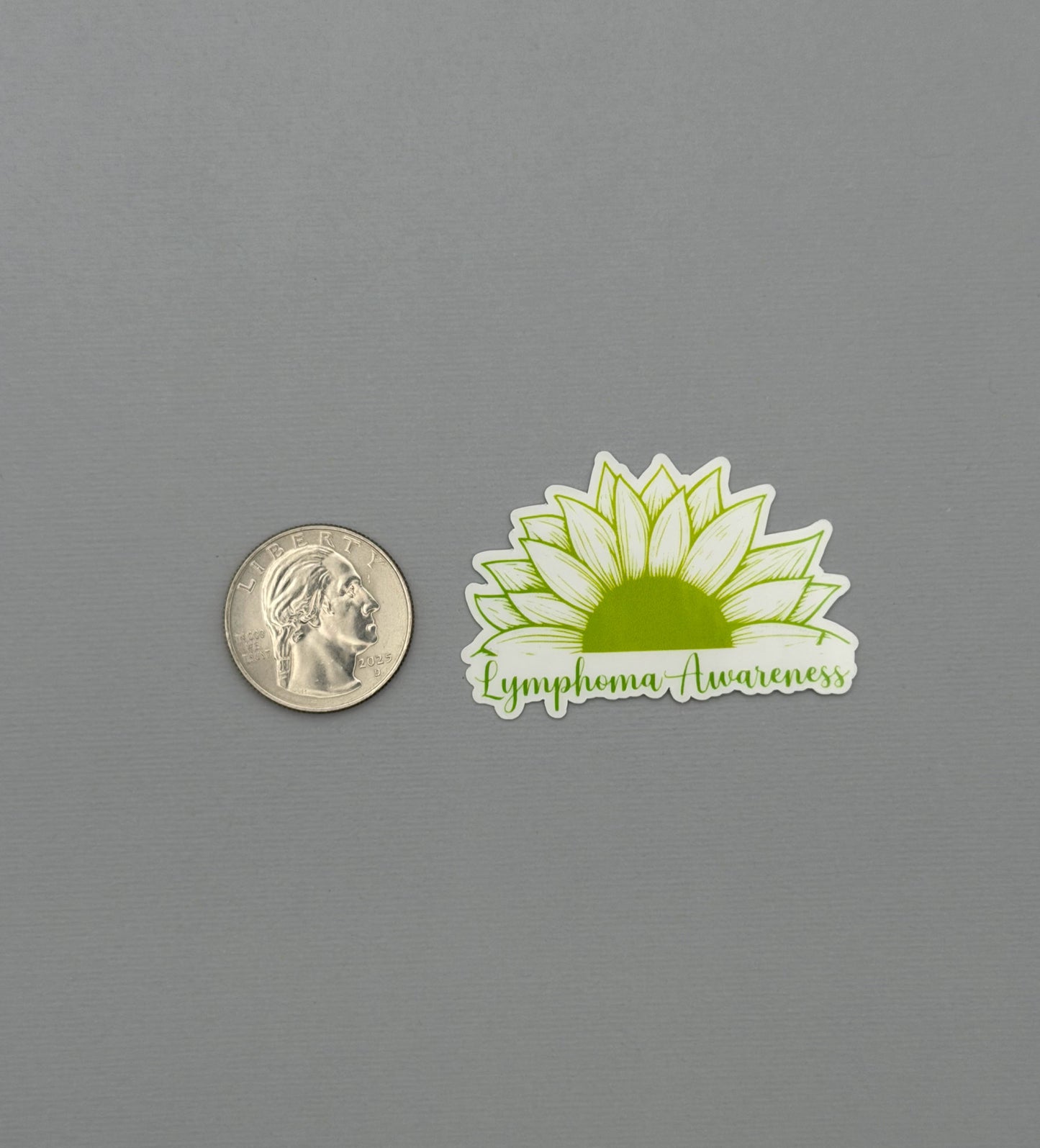 Lymphoma Awareness Sunflower Sticker or Magnet