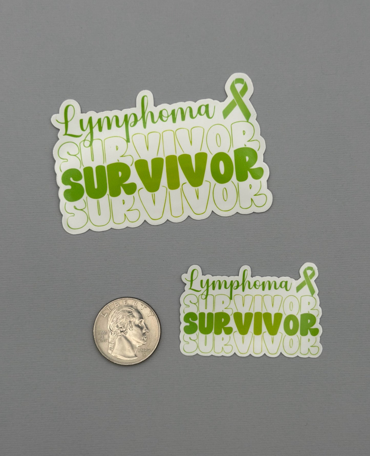 Lymphoma Survivor Sticker or Magnet