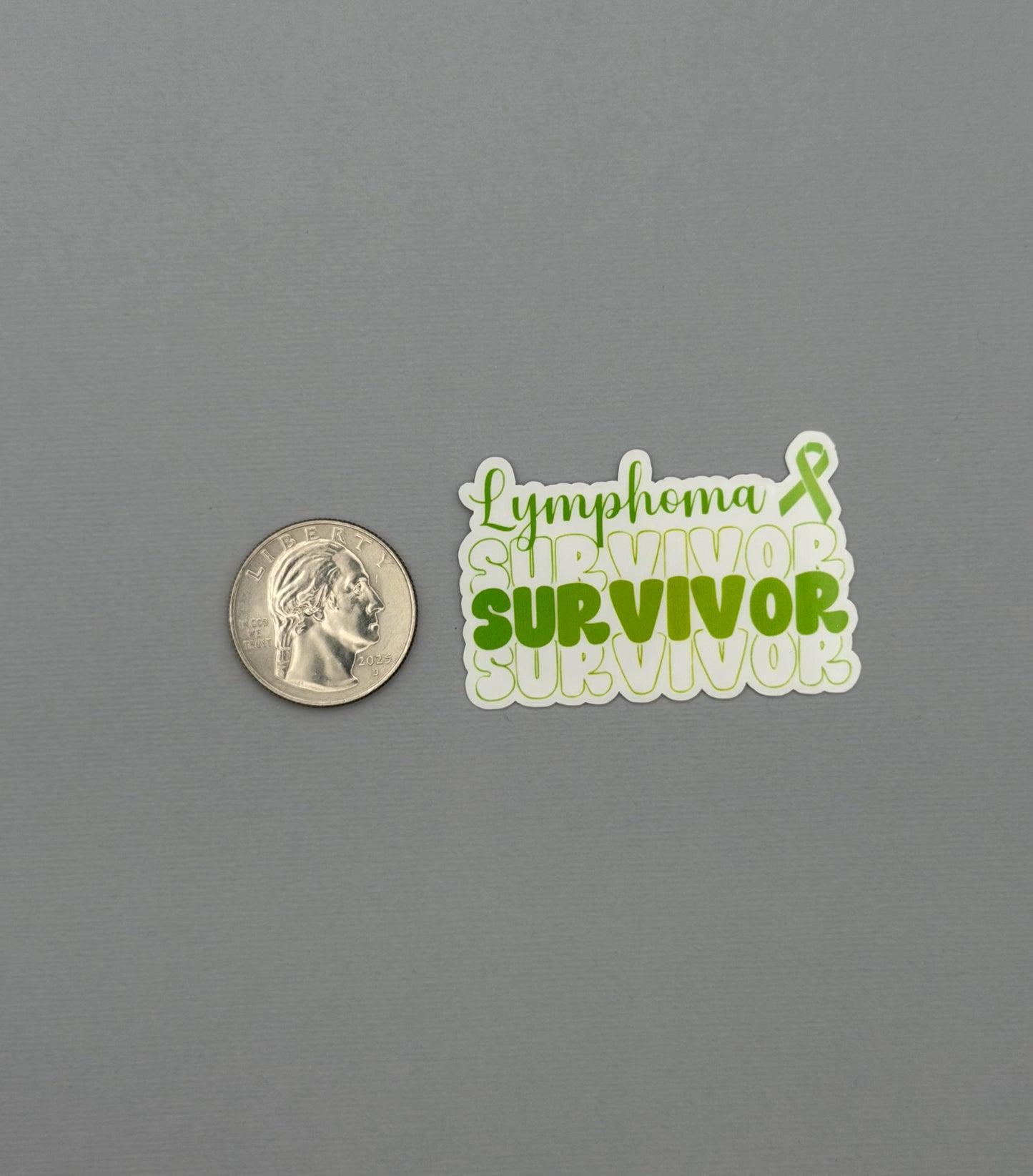 Lymphoma Survivor Sticker or Magnet