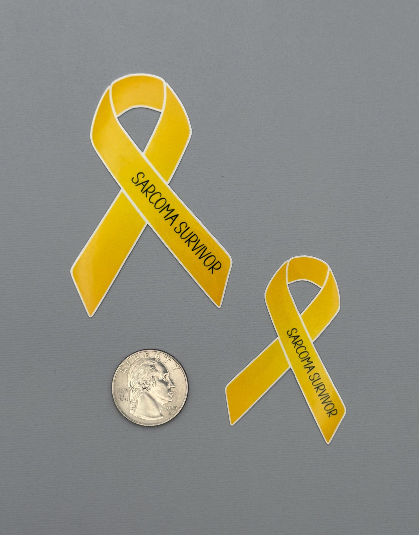 Sarcoma Survivor Ribbon Sticker or Magnet