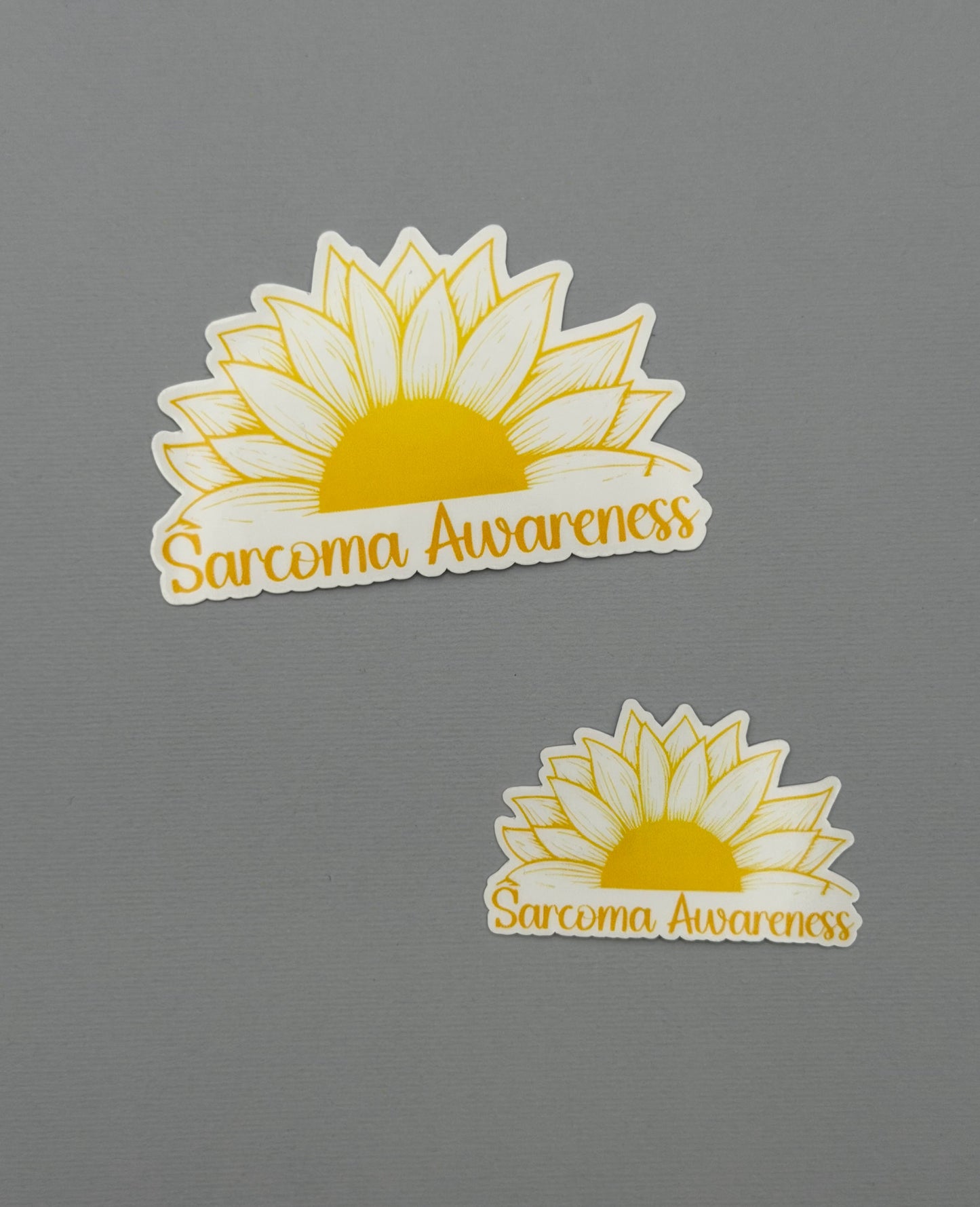 Sarcoma Awareness Sunflower Sticker or Magnet