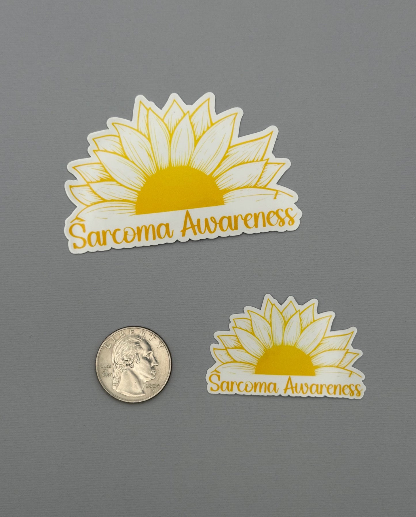Sarcoma Awareness Sunflower Sticker or Magnet
