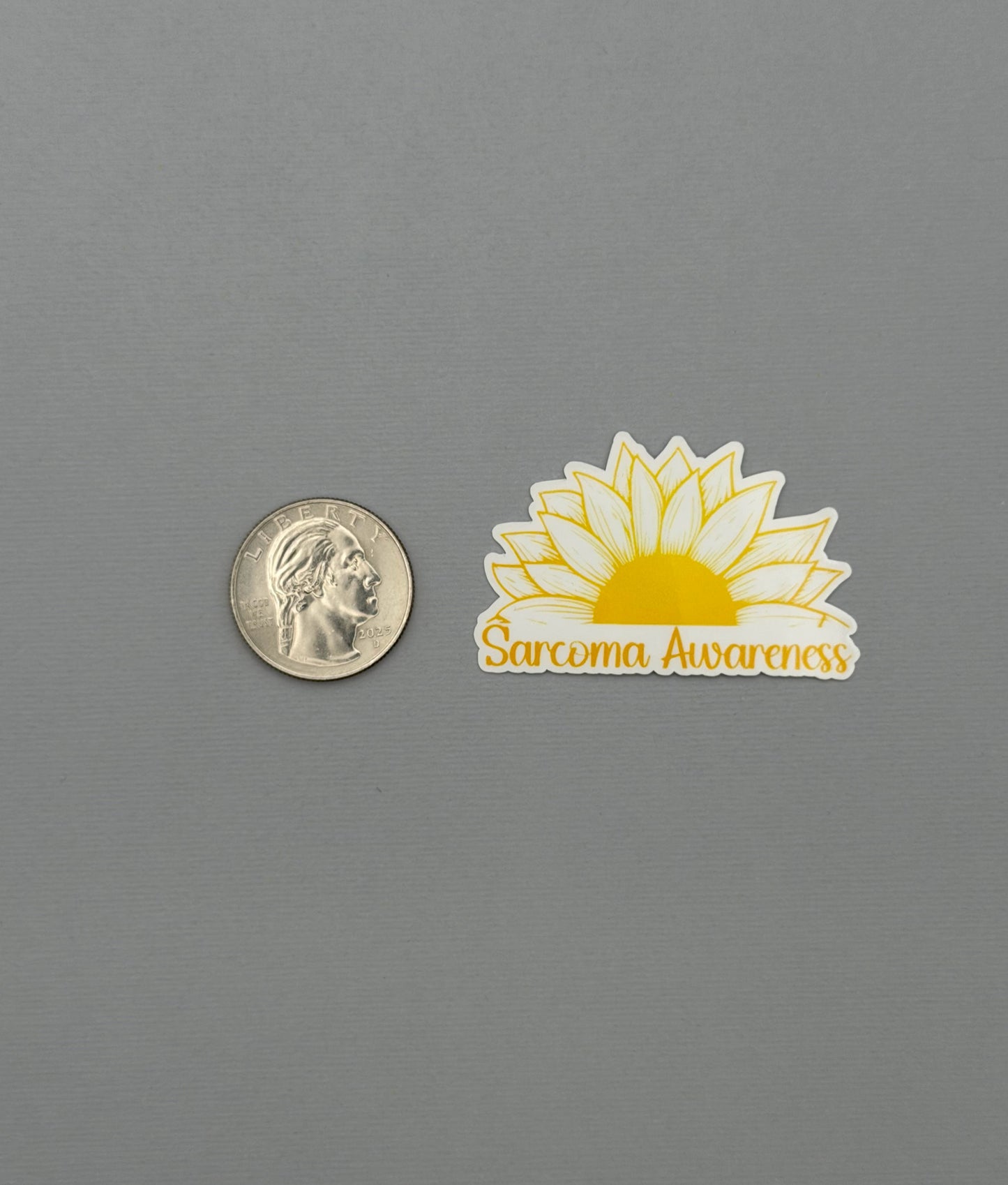 Sarcoma Awareness Sunflower Sticker or Magnet