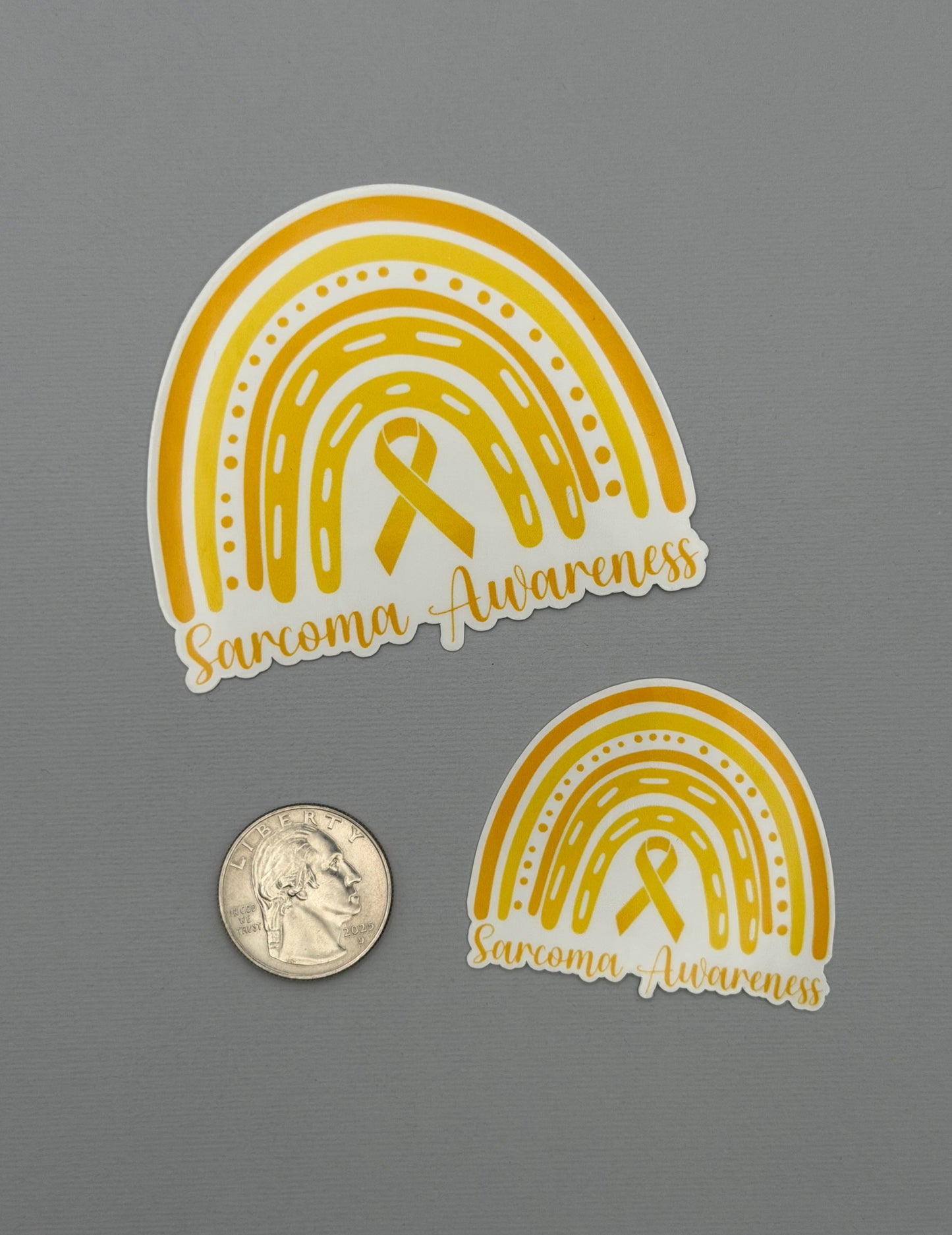 Sarcoma Awareness Rainbow Sticker or Magnet